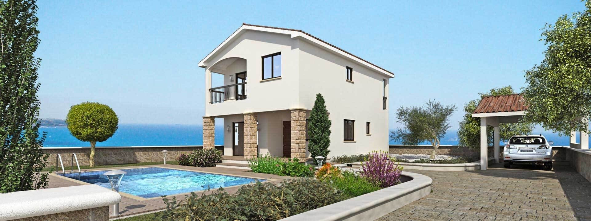 Villa in Kouklia - view 1