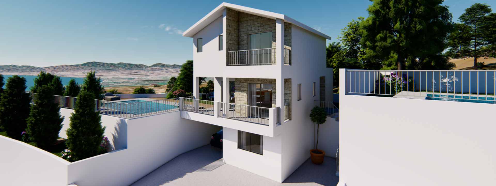 House in Paphos - view 1