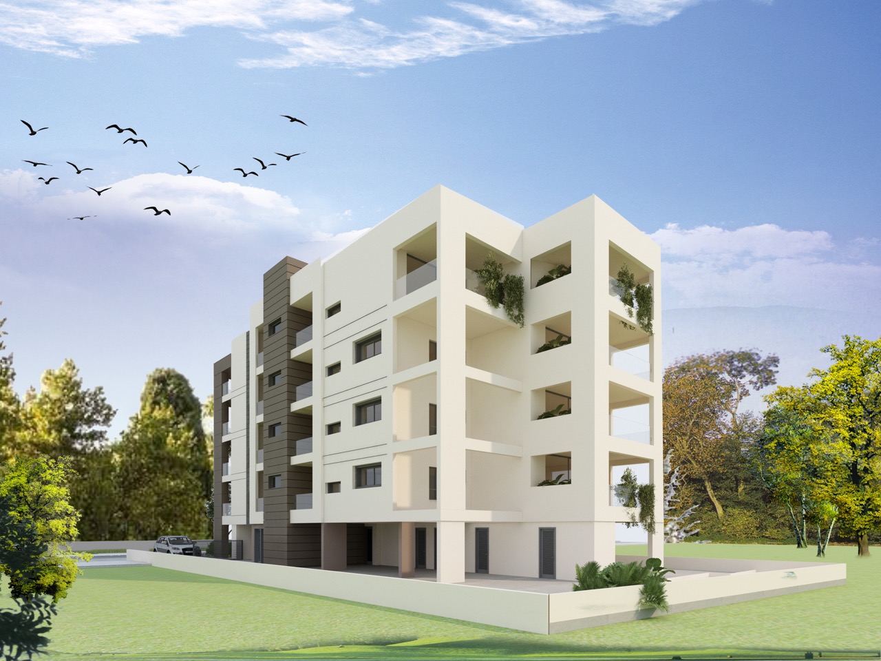 Penthouse in Ayioi Omoloyites - view 1