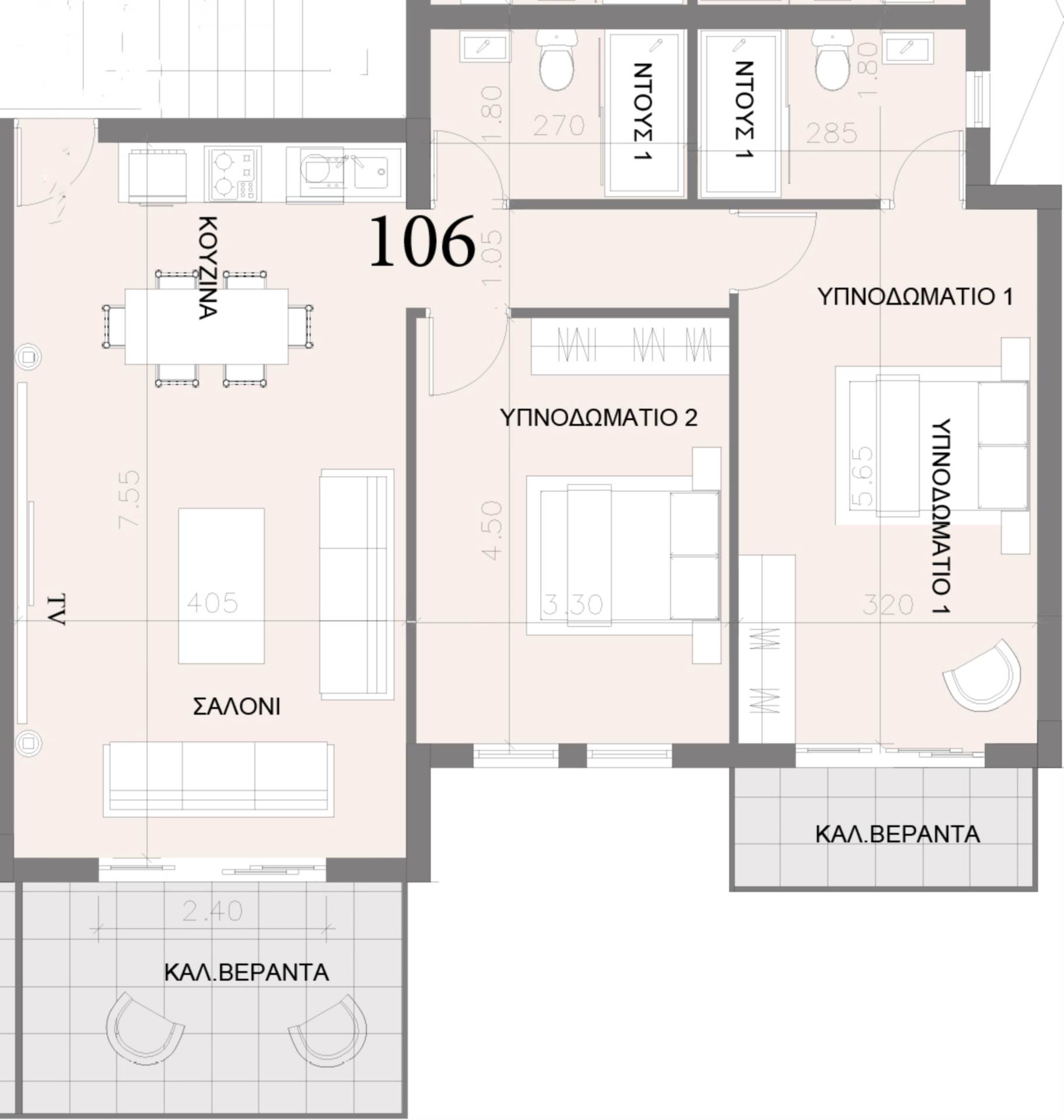 House in Deryneia - view 1