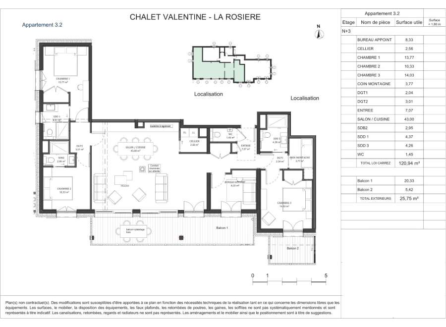 Apartment in La Rosiere - view 1