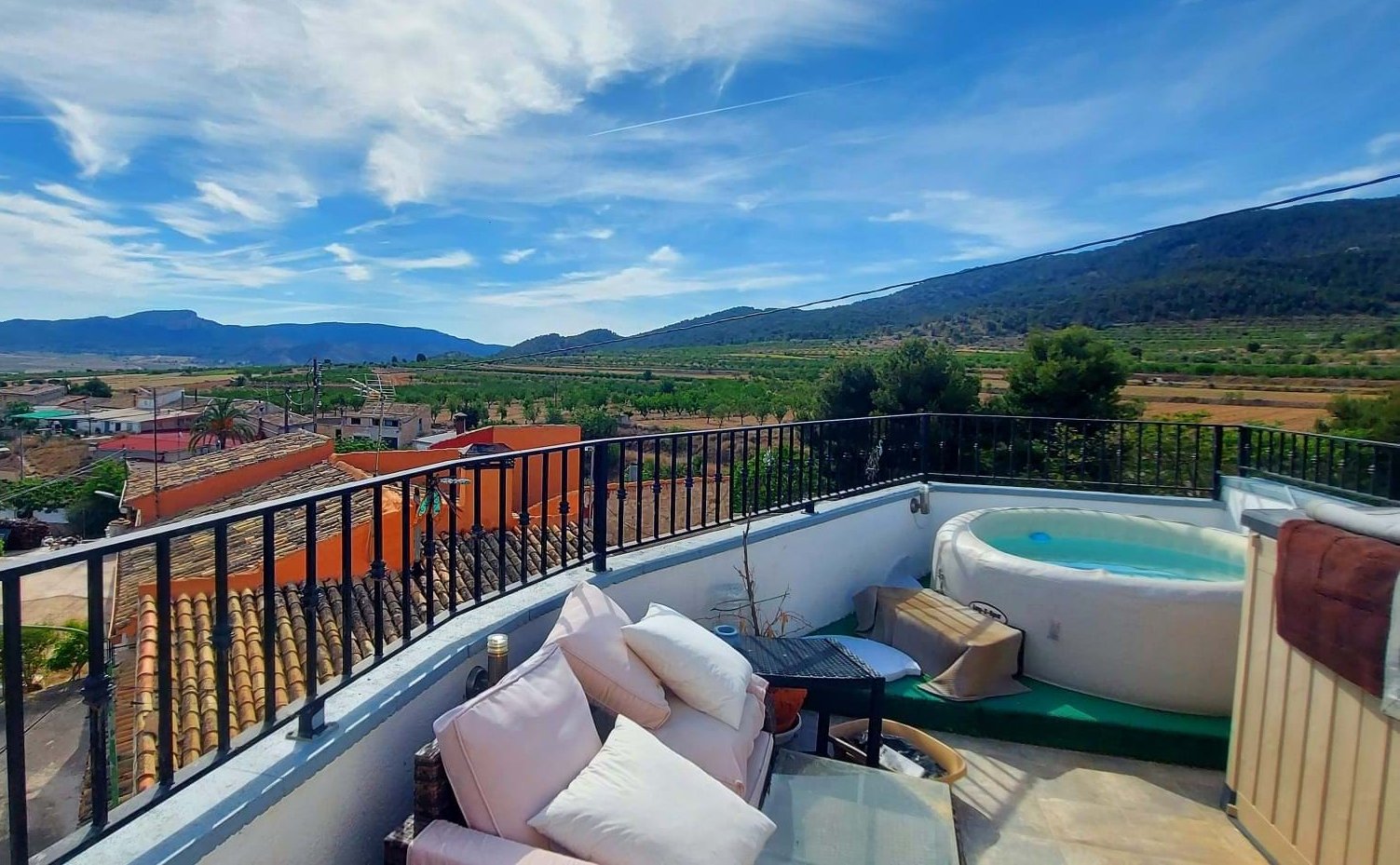 Spanish home with a mountain view