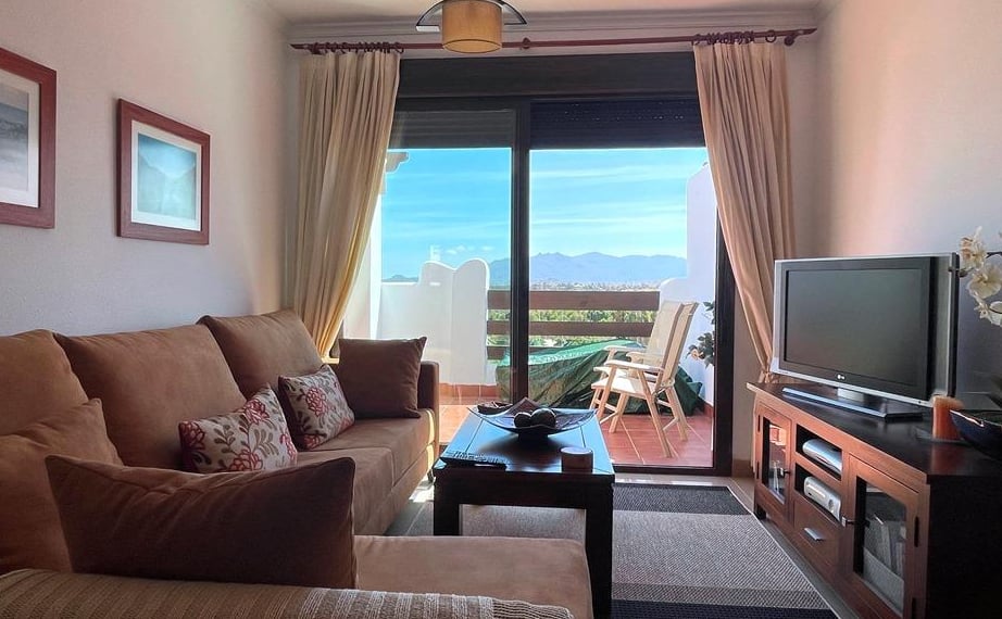 Spanish home with mountain views out of the window