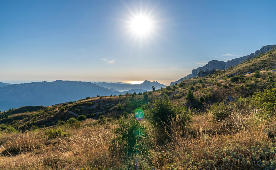 sunrise in Sierra de Aitana