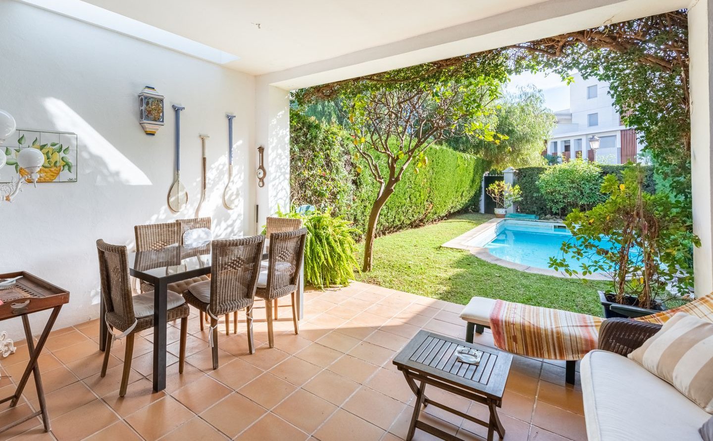 Outside area in Spanish property