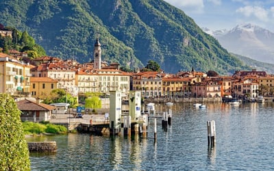 Lake Como in the wintertime