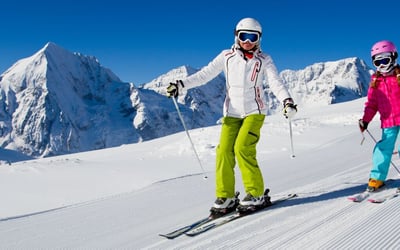 Where in Spain can you swim and ski in one day?