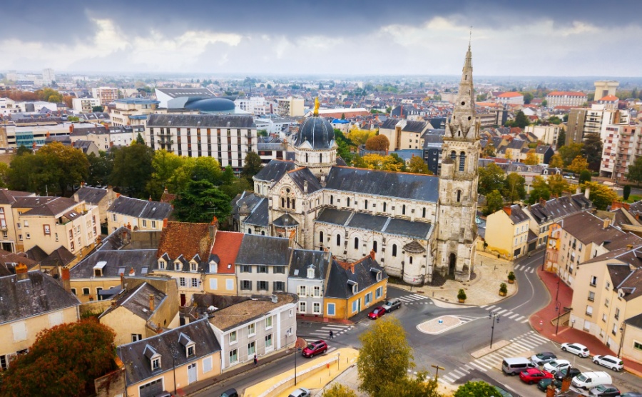 An aerial view of Chateauroux
