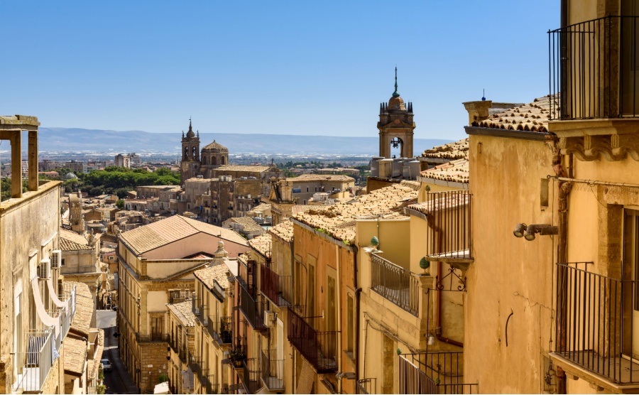 The streets of Catania
