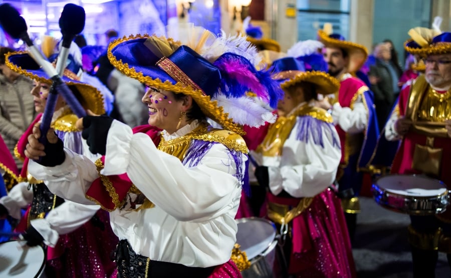 Antroxu parade in Gijon, Spain