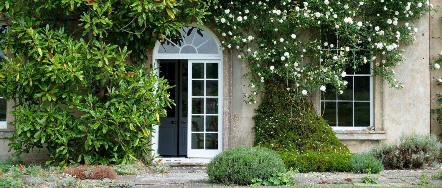 The exterior of a French property