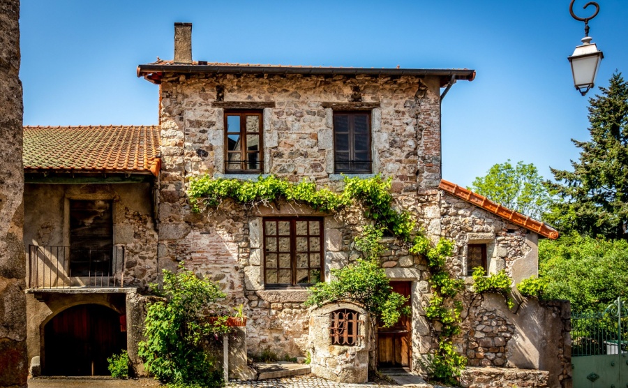 A traditional stone home in France
