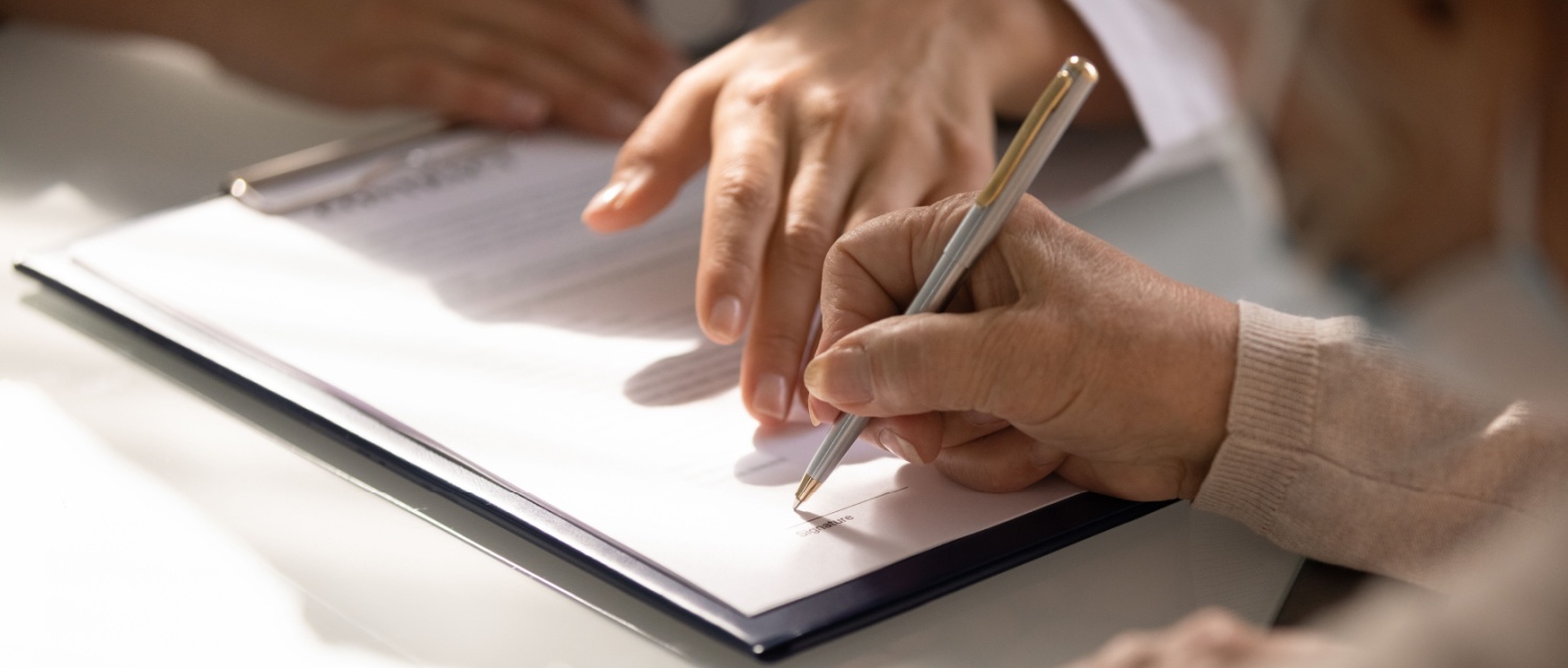 Life insurance signing