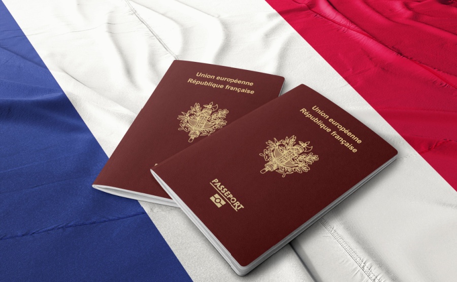 France passport on the French flag French passport is an identity document issued to French citizens
