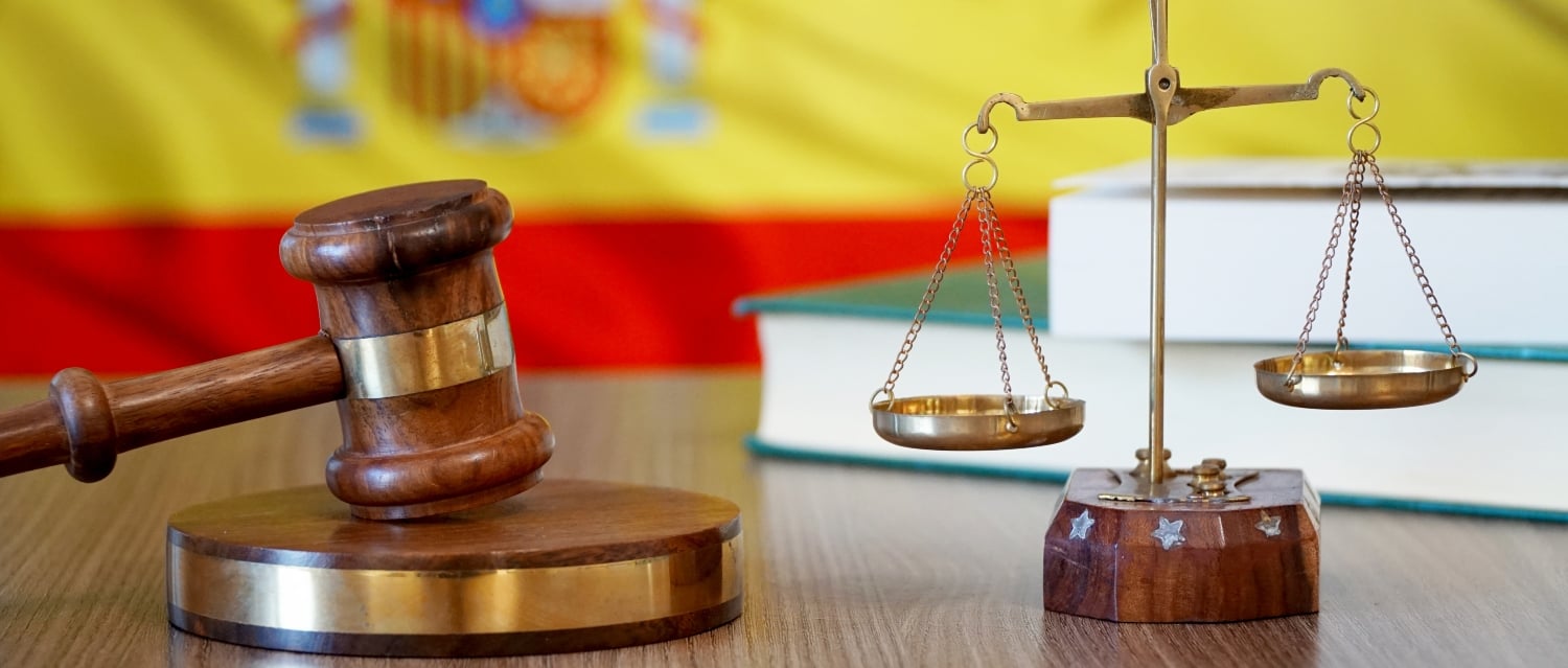 Solicitor's desk in Spain