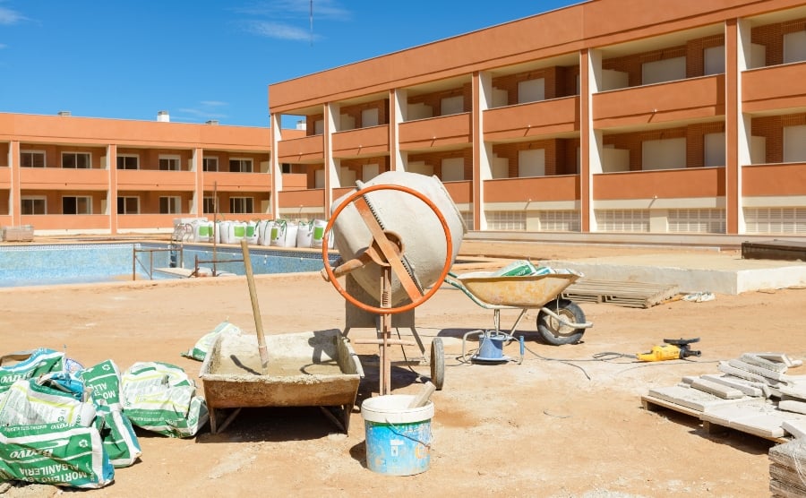 Apartments being built in Spain