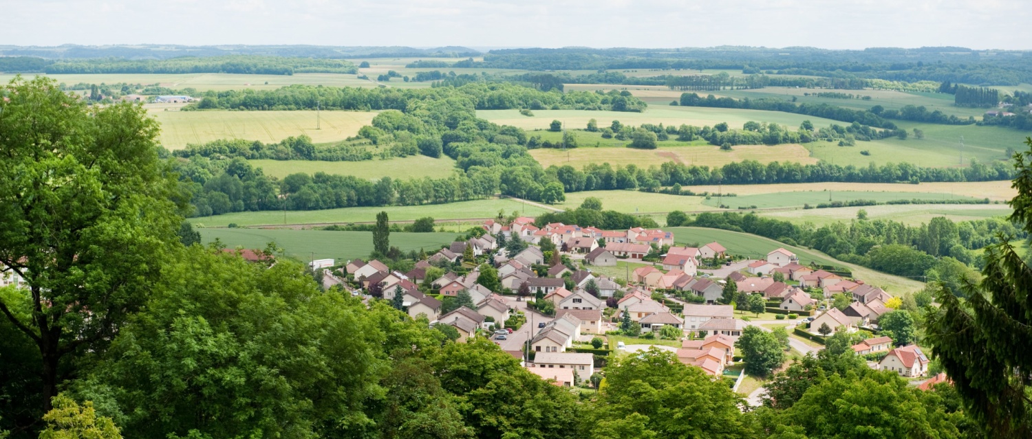 A view over the countryside in Langres, France