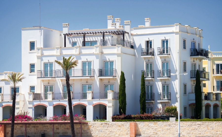 Portuguese building in Vilamoura Portugal