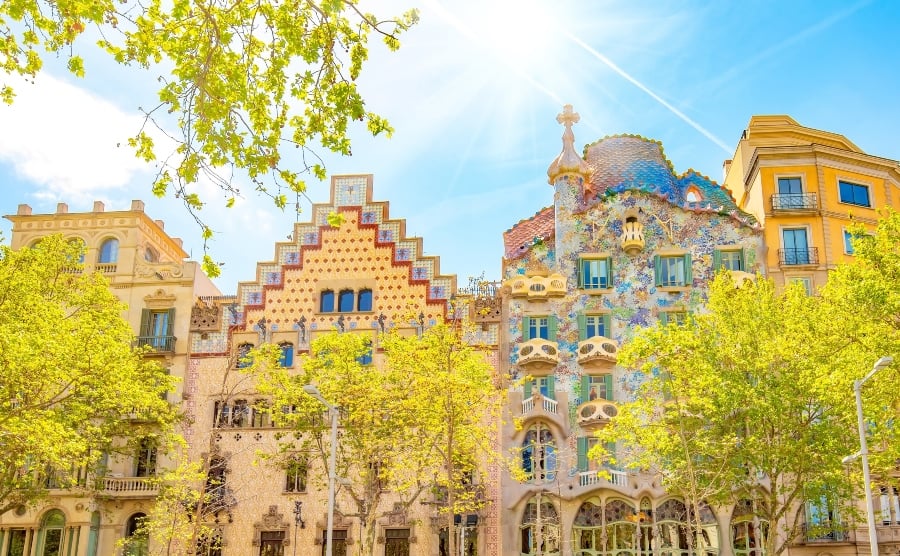 Beautiful Barcelona architecture
