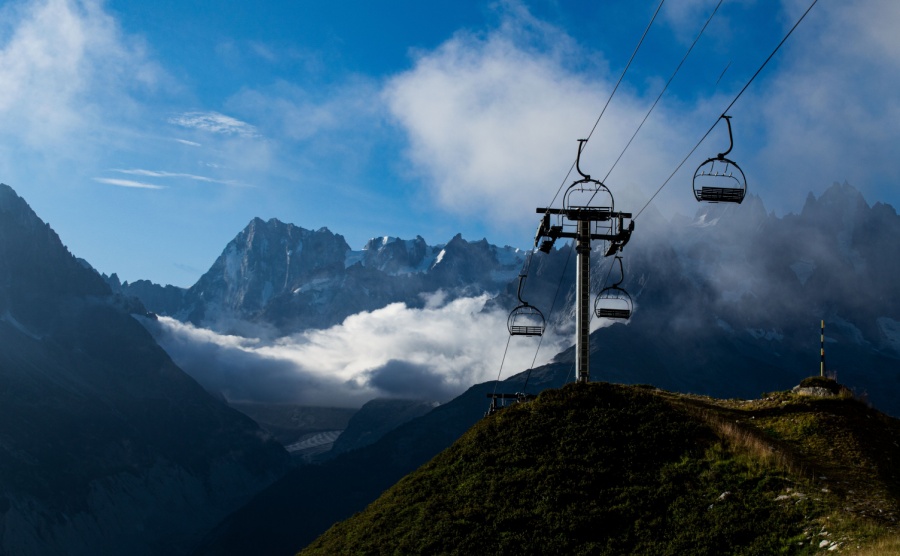 incredible and amazing landscapes in the French alps