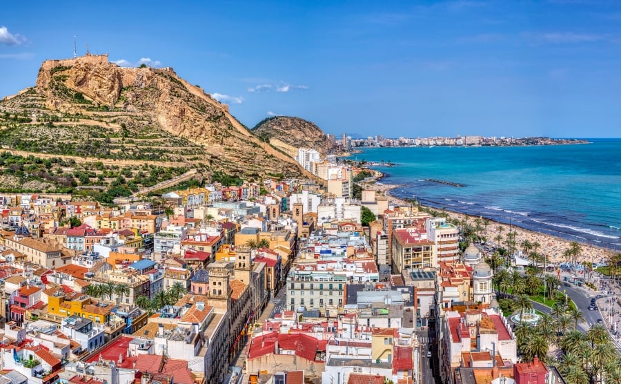 Aerial view of Alicante