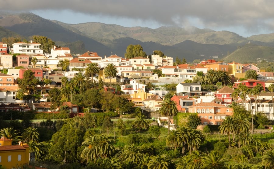 Santa Brigida houses, Canary Islands
