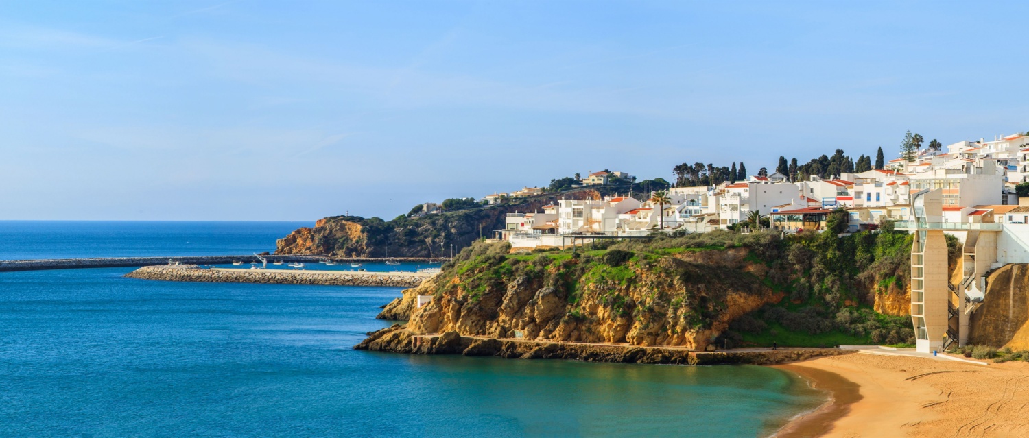 A panorama of Albufeira, Portugal