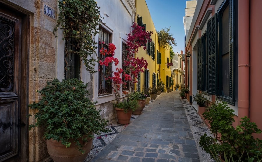 Traditional houses in Rhodes