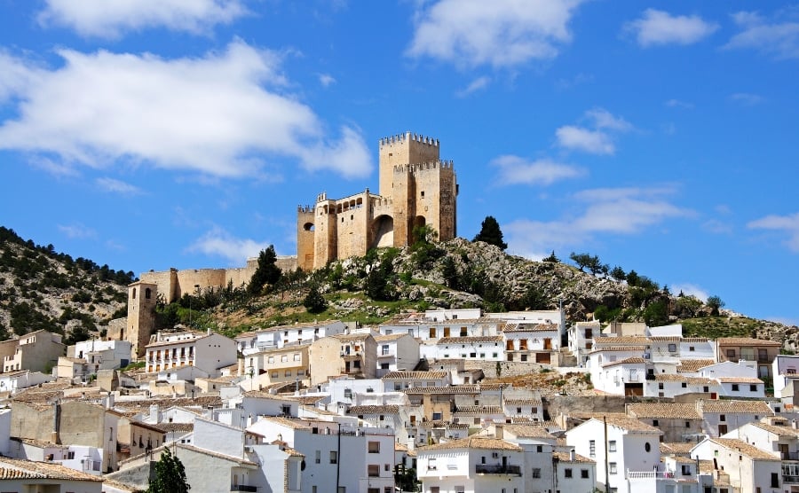 Castle and houses in Velez Banco, Almeria