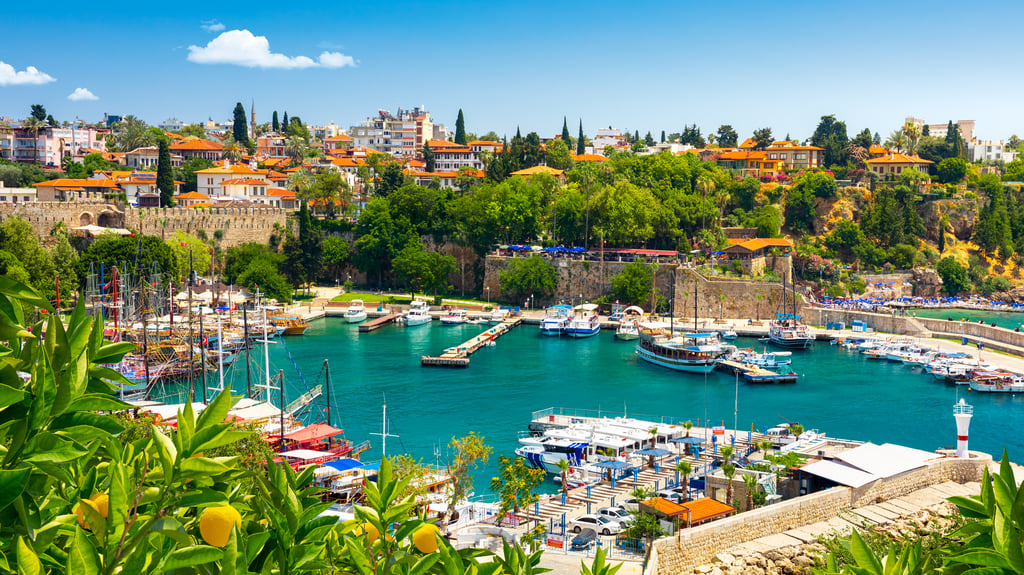View of Antalya harbour