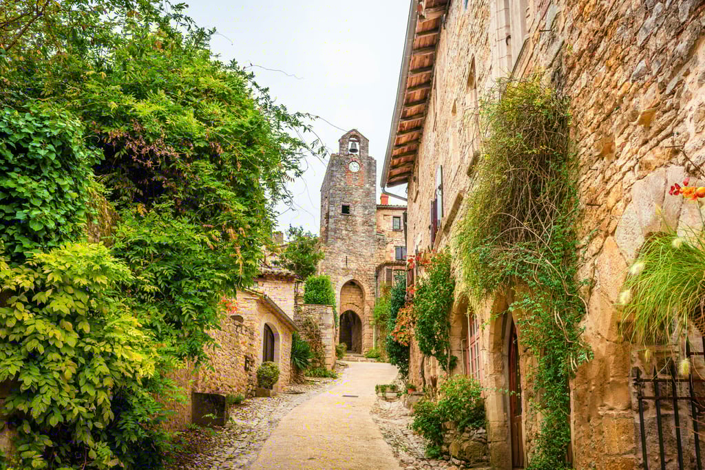 Houses in Bruniquel, Tarn-et-Garon