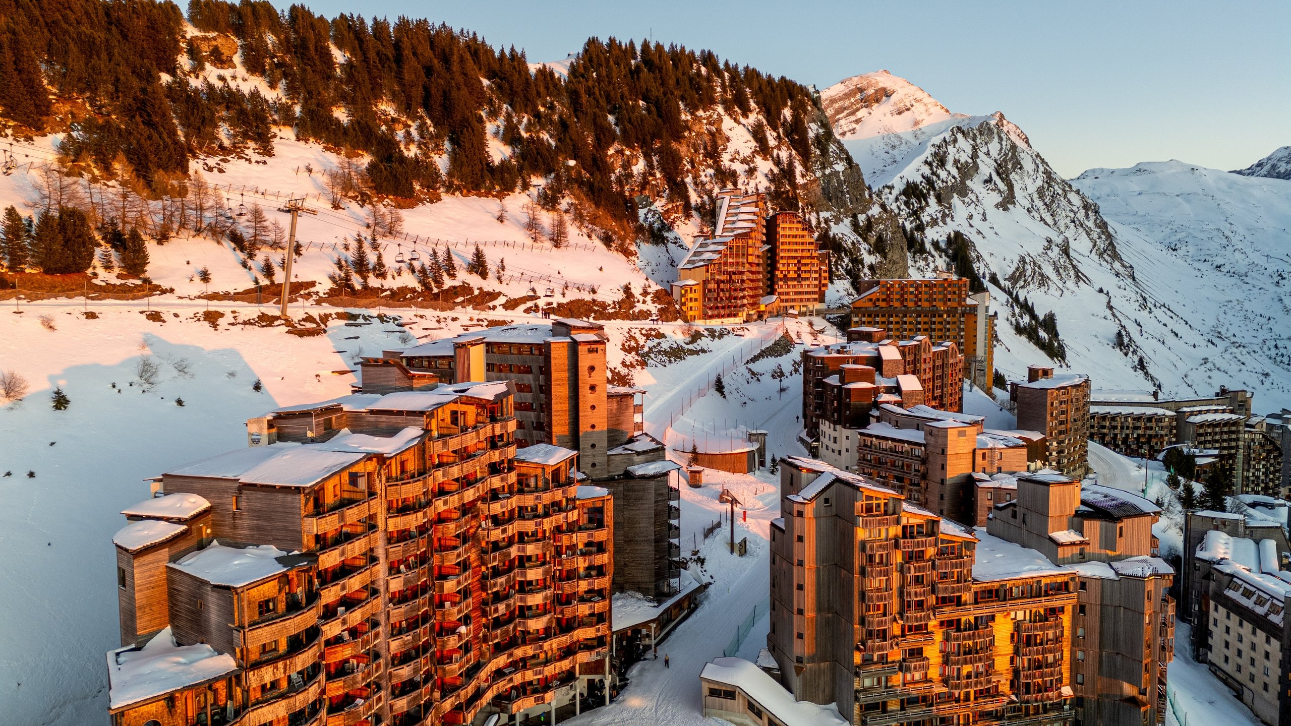 Apartment blocks in Avoriaz, Portes du Soleil