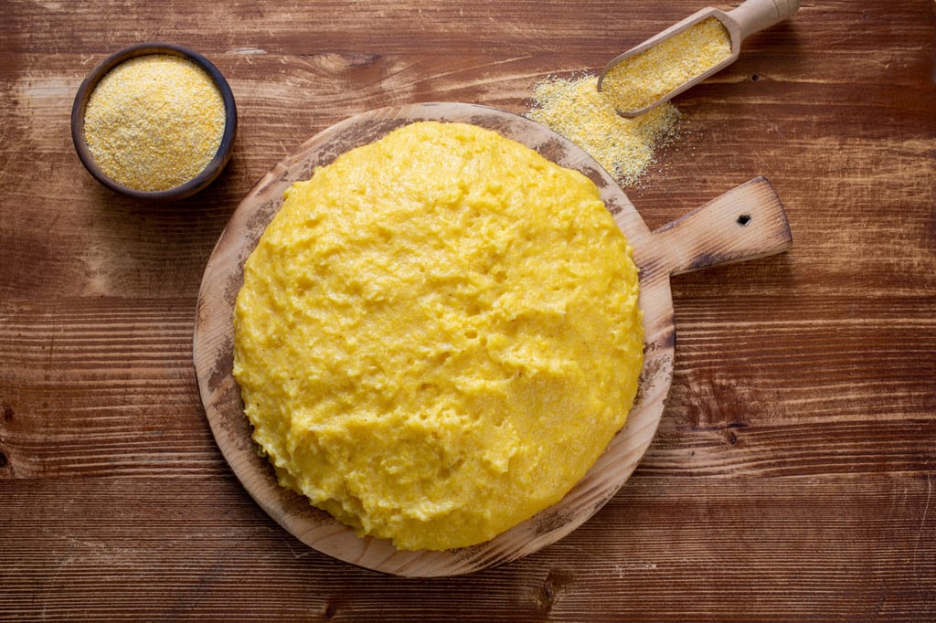 Polenta is a cornmeal boiled to make a smooth mash and is popular in Valle d'Aosta