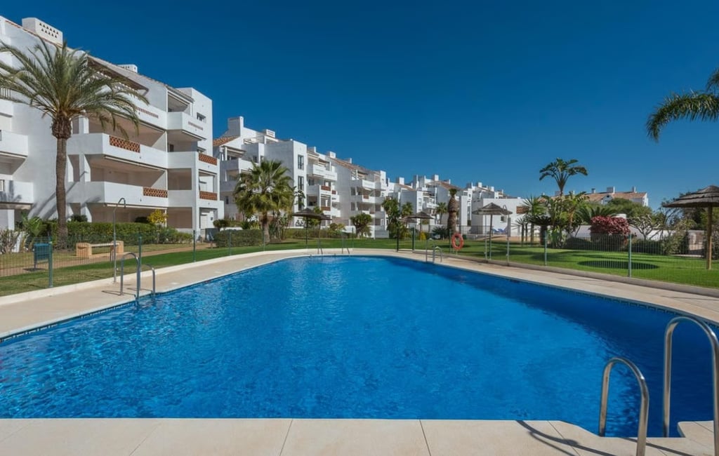 Spain's Costa del Sol has a huge choice of apartments with a communal pool and close to golf