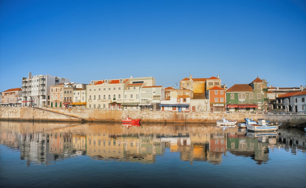 Peniche harbour and coastline on Portugal's Silver Coast, with fishing boats and the Atlantic beyond
