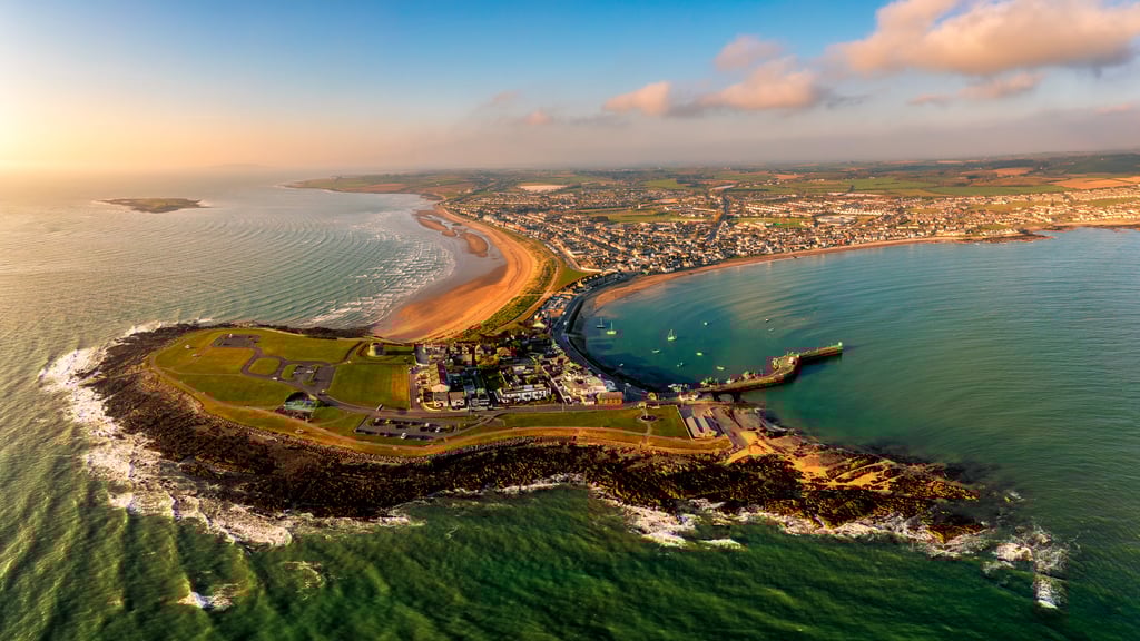 Aerial view of Skerries