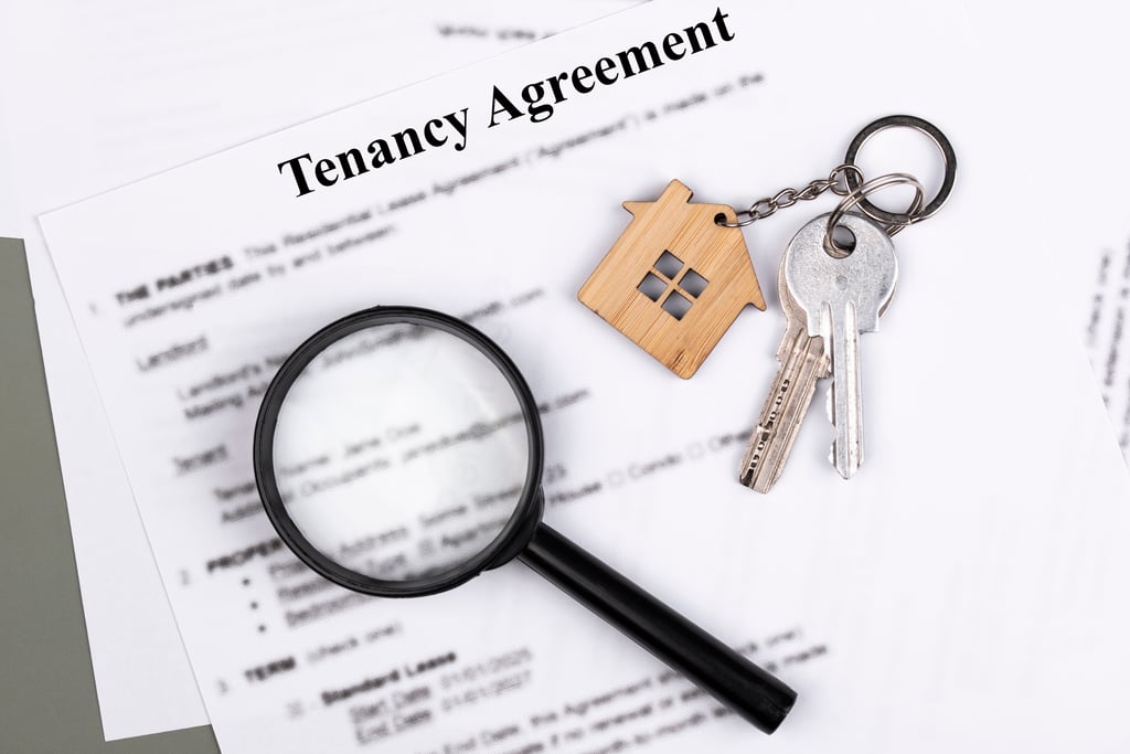 Print out of tenancy agreement 