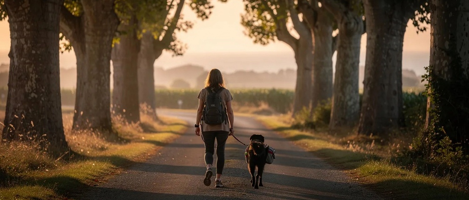 Walking between two lives across France