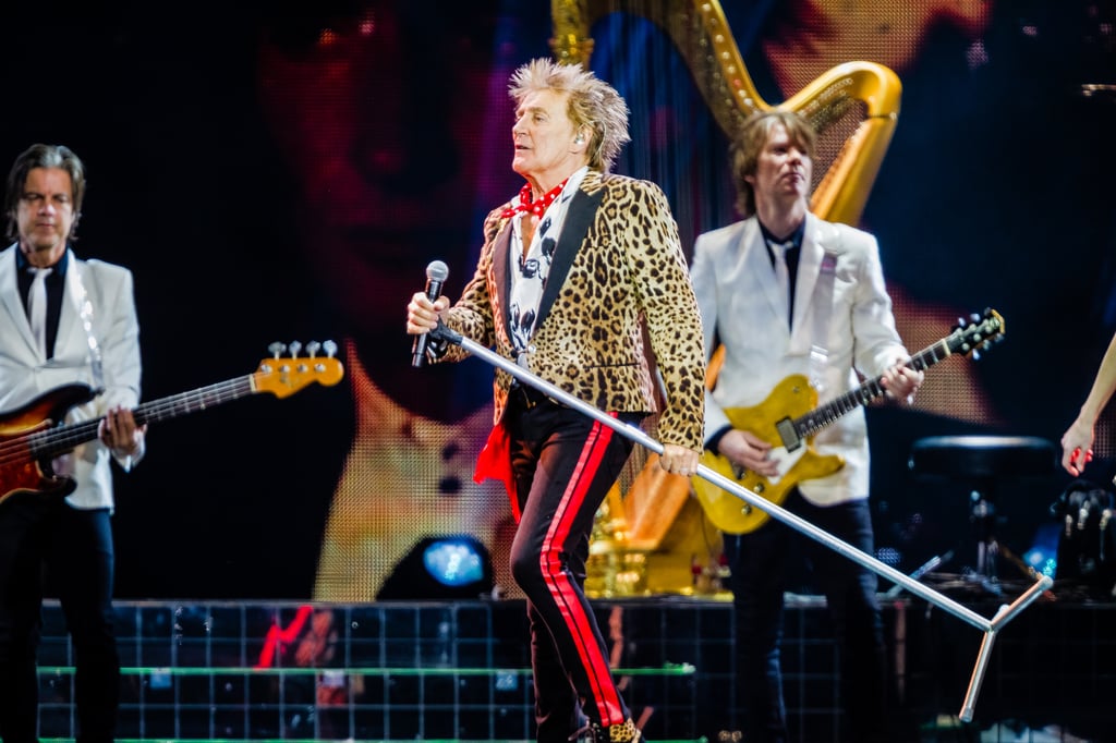Rod Stewart on stage