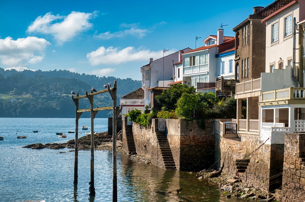 Waterfront houses, north-west Spain