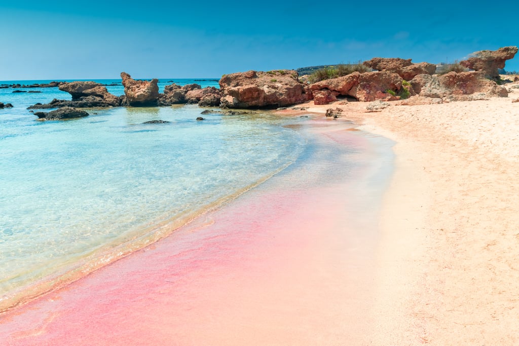 Pink sand of Elafonissi Beach