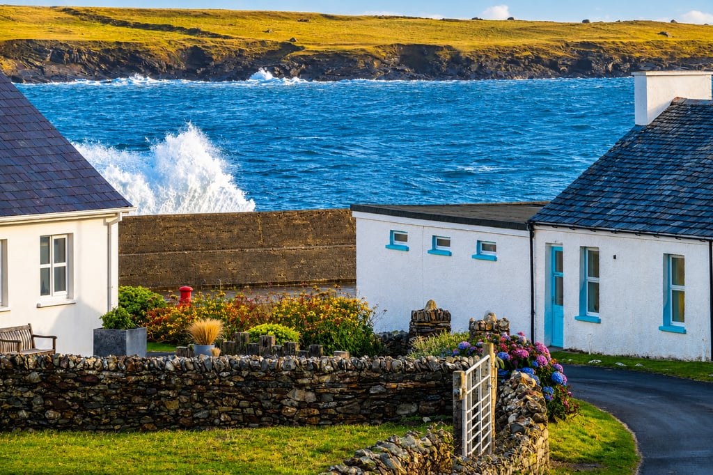 Portnoo houses, Wild Atlantic Way