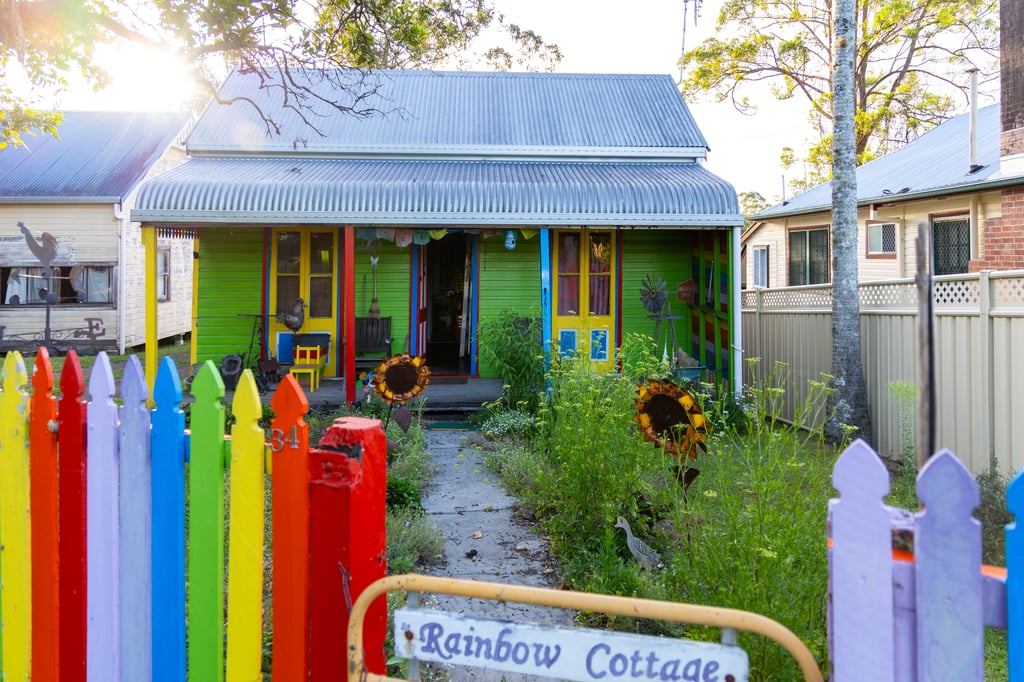 Colourful cottage in Nimbin, Australia