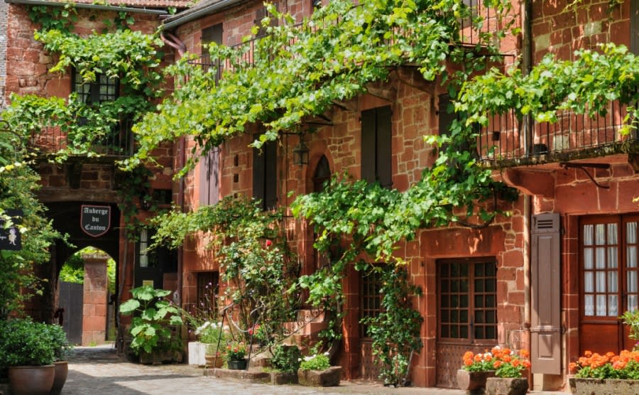 The picturesque village of Collonges la Rouge, Corrèze, France