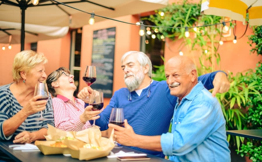 Couples enjoying retirement together