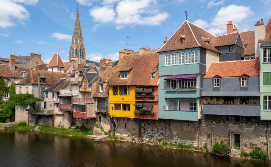 townscape in Argenton sur Creuse, France