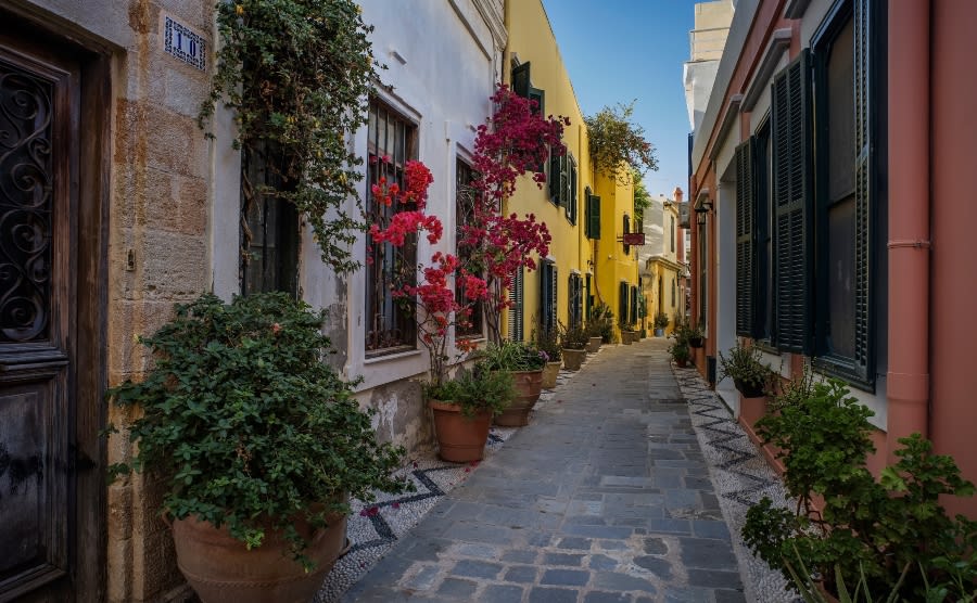 Traditional houses in Rhodes